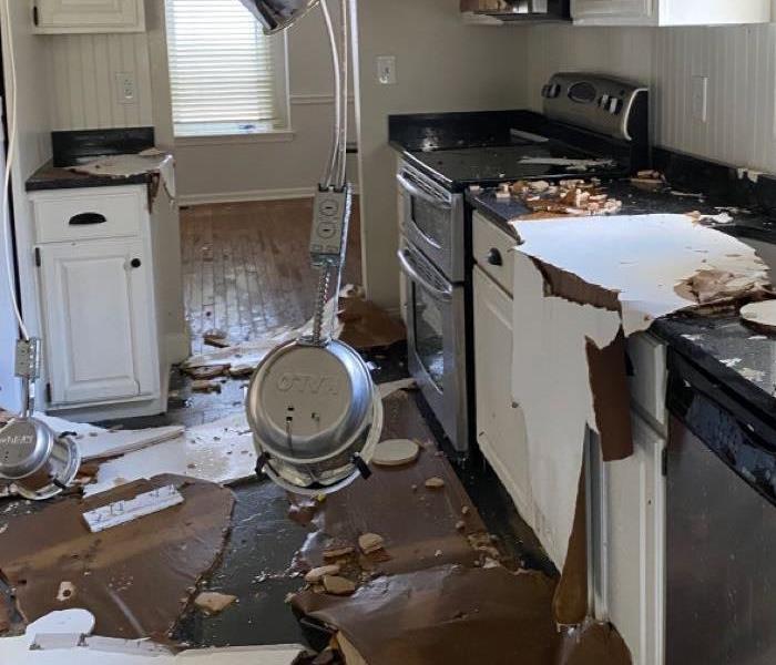 Kitchen with Water Damage
